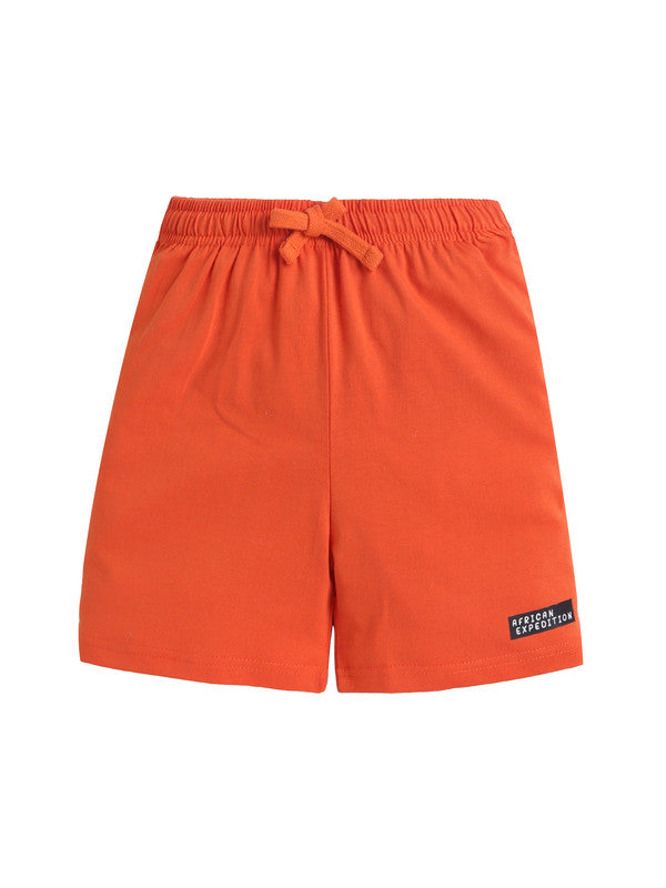 Boys Œexplore The Serengeti” Print Cotton Pajama Set “ T-Shirt & Shorts Nightwear