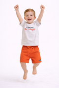 Boys Œexplore The Serengeti” Print Cotton Pajama Set “ T-Shirt & Shorts Nightwear