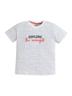 Boys Œexplore The Serengeti” Print Cotton Pajama Set “ T-Shirt & Shorts Nightwear