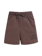 Boys Bear Skate Print Cotton Pajama Set “ T-Shirt & Shorts Nightwear