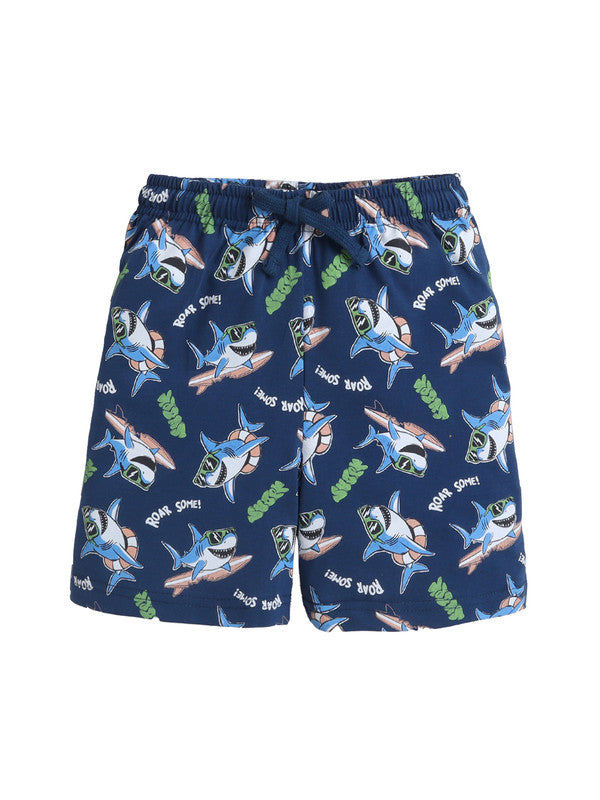Boys’ Pajama Set “ Shark Print Cotton Nightwear (2-Piece Set)