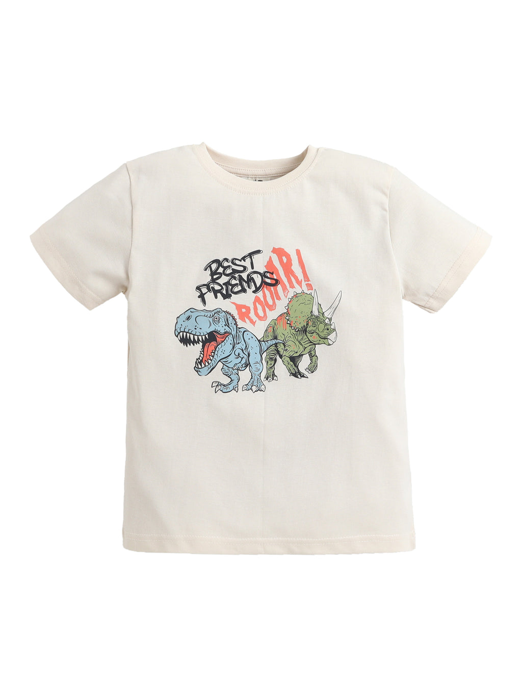 Boys Dinosaur Print Cotton Pajama Set “ T-Shirt & Shorts Nightwear