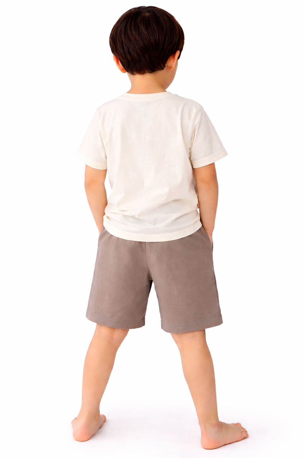 Boys Dinosaur Print Cotton Pajama Set “ T-Shirt & Shorts Nightwear