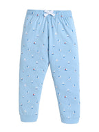 Boys Yachting Graphic Cotton Pajama Set “ T-Shirt & Pajama Pants Nightwear