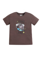 Boys Bear Skate Graphic Cotton Pajama Set “ T-Shirt & Pajama Pants Nightwear