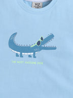 Boys’ Pajama Set “ Crocodile Print Cotton Nightwear (2-Piece Set)
