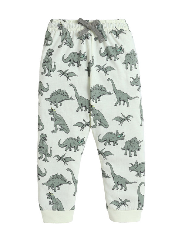 Boys’ Pajama Set “ Dino Graphic Cotton Nightwear (2-Piece Set)