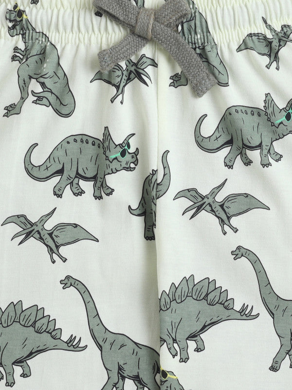 Boys’ Pajama Set “ Dino Graphic Cotton Nightwear (2-Piece Set)
