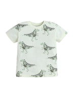 Boys’ Pajama Set “ All-Over Dino Print Cotton Nightwear (2-Piece Set)