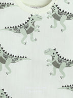 Boys’ Pajama Set “ All-Over Dino Print Cotton Nightwear (2-Piece Set)
