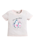 Girls Avocado Print Cotton Pajama Set “ T-Shirt & Full Pants Nightwear