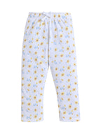 Girls Bee Print Cotton Pajama Set “ T-Shirt & Full Pants Nightwear
