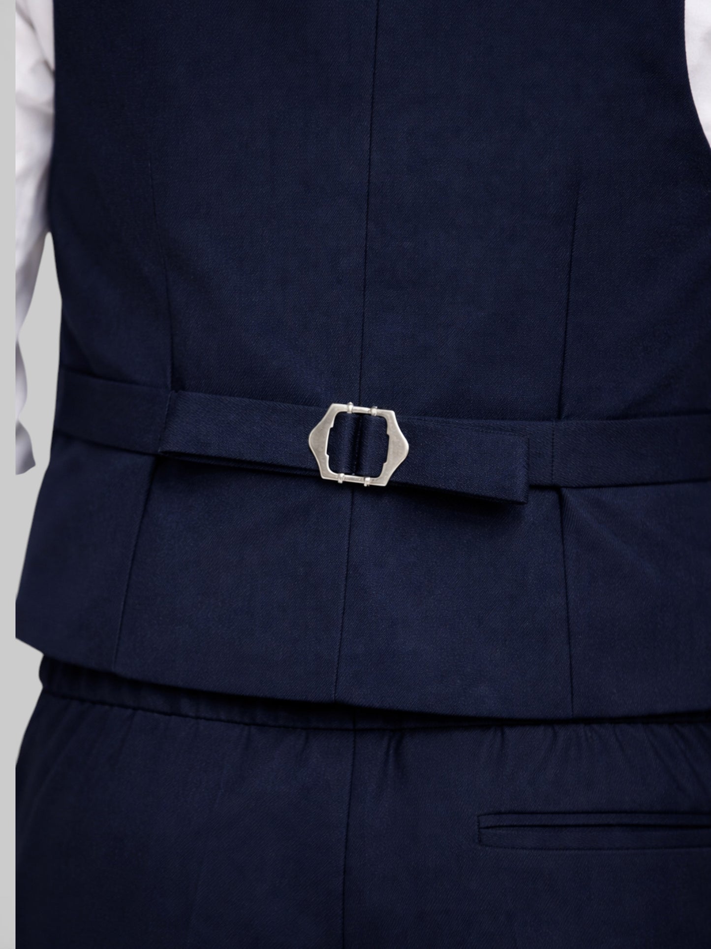 Boys 4 Pc Set Navy Waistcoat, Shirt, Trousers & Bow Tie Set (3 Years–8 Years)