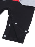 Infant Boys’ Tuxedo, Shirt & Bow Tie Mock Romper 2 Pc Set