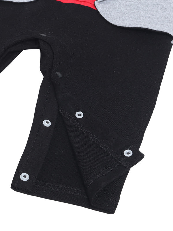 Infant Boys’ Tuxedo, Shirt & Bow Tie Mock Romper 2 Pc Set