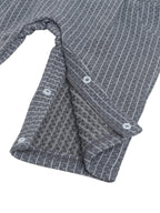 Infant Boys’ Shirt, Bow Tie & Suspenders Mock Romper 3 Pc Set