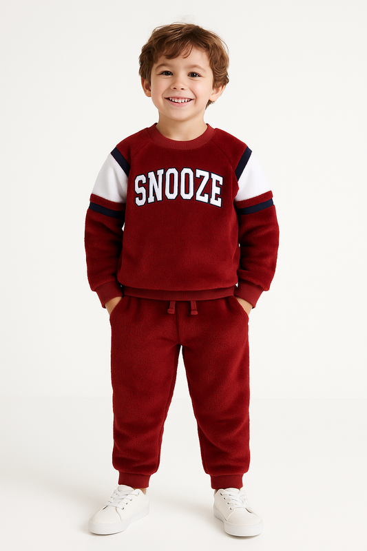 Boys Fleece Sweatshirt & Jogger Set (2–8 Years)