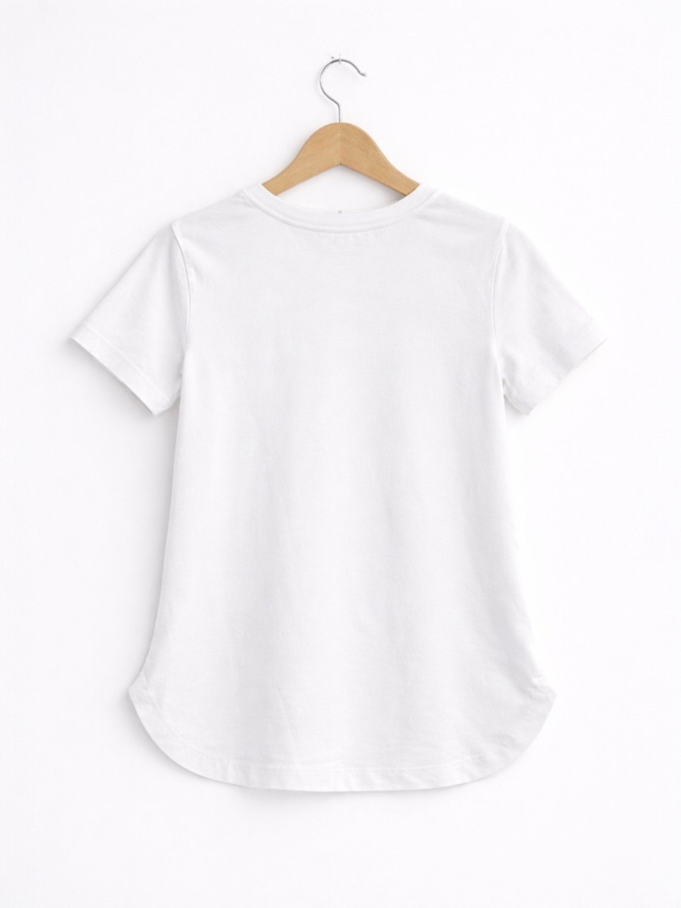 Girls Miami Graphic Embellished T-Shirt (White- Relaxed Fit)