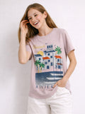 Girls French Riviera Embellished T-Shirt (Relaxed Fit)