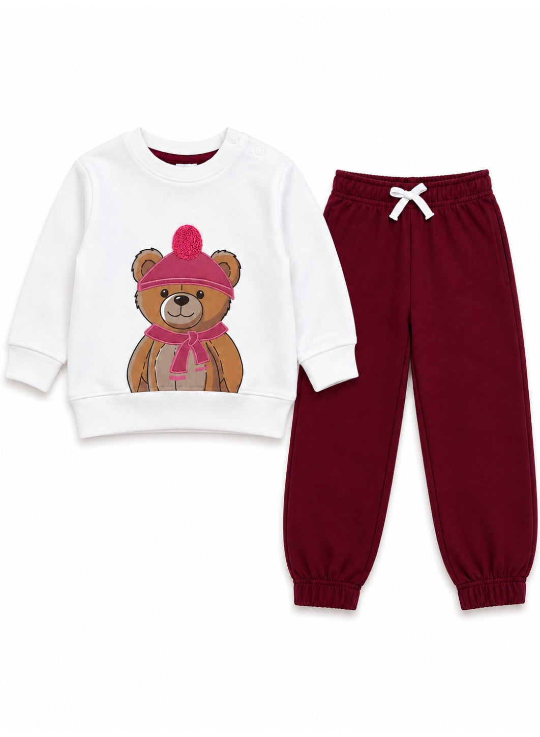 Girls 2-Piece Graphic Sweatshirt & Jogger Pants Set