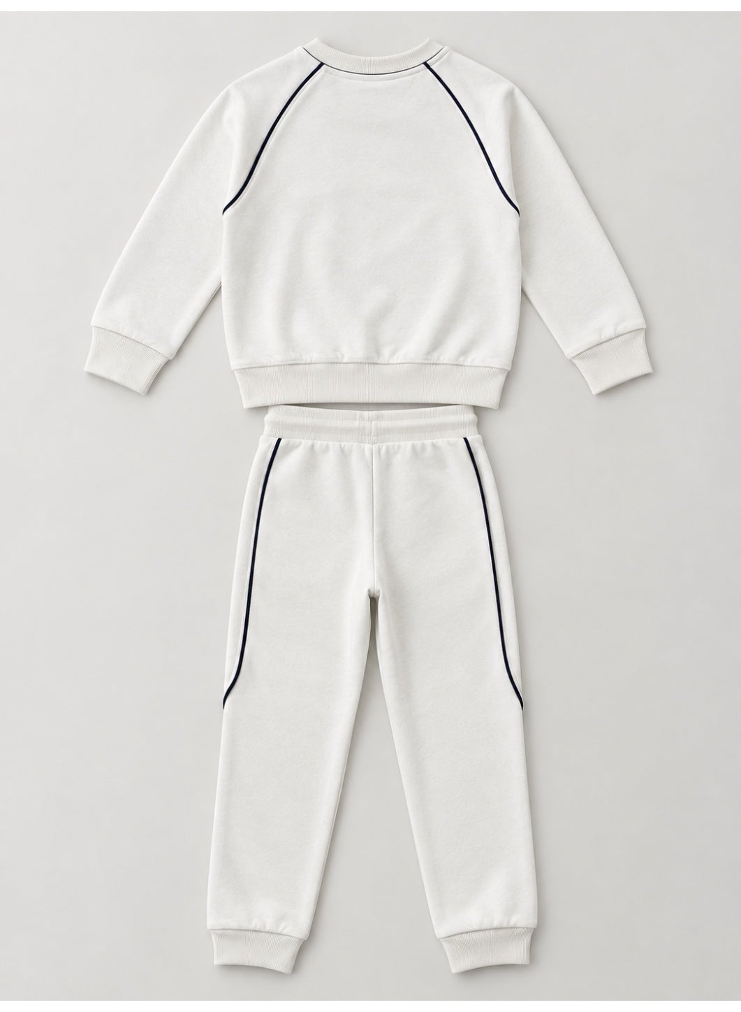 Boys’ Sweatshirt and Jogger Set with Chest Badge Detail