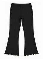 Girls Heart Graphic Sweatshirt and Ribbed Flared Pants Set