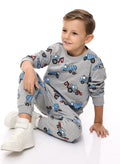 Boys 2-Piece Printed Sweatshirt And Jogger Set