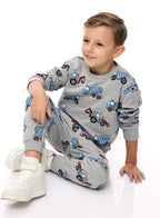 Boys 2-Piece Printed Sweatshirt And Jogger Set
