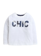 Infant Girls Navy Glitter 3-Piece Hoodie-Long sleeve Tee and Jogger Pants Set