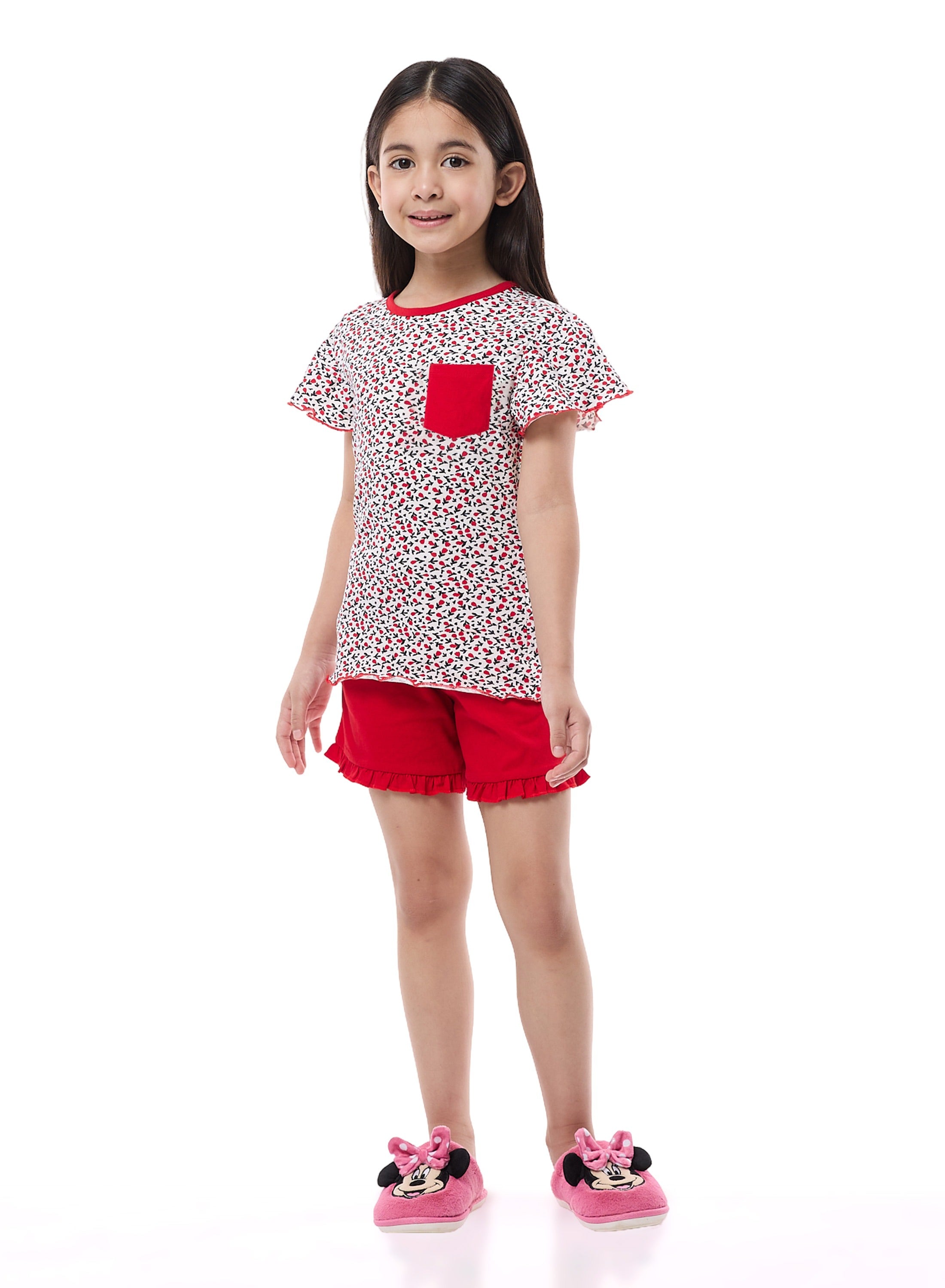 Victor And Jane Girls' Pj Set “ Soft Shorts And Top Sleepwear Set