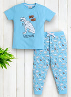 Victor And Jane - Printed T-Shirt And All-Over Printed Pyjama Set