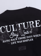 Boys' Black Œculture Stay United” Graphic Sweatshirt