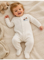 Baby Boys Quilted Footed Coveralls 2-Piece Pack with Truck Print