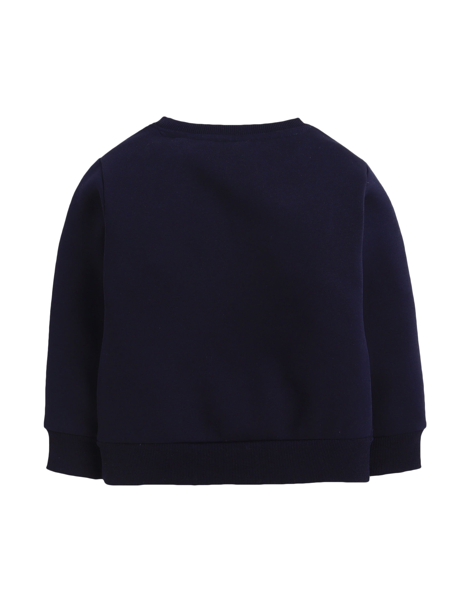 Boys' Navy "Never Give Up" Slogan Sweatshirt