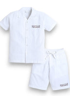 Boys Print Shirt Shorts Set