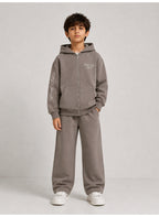Boys’ Graphic Text Sweatshirt Hoodie and Jogger Pants Set
