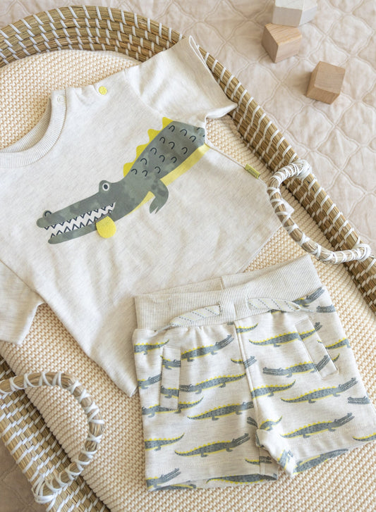 Dirkje Boys Set - Printed T-shirt & shorts