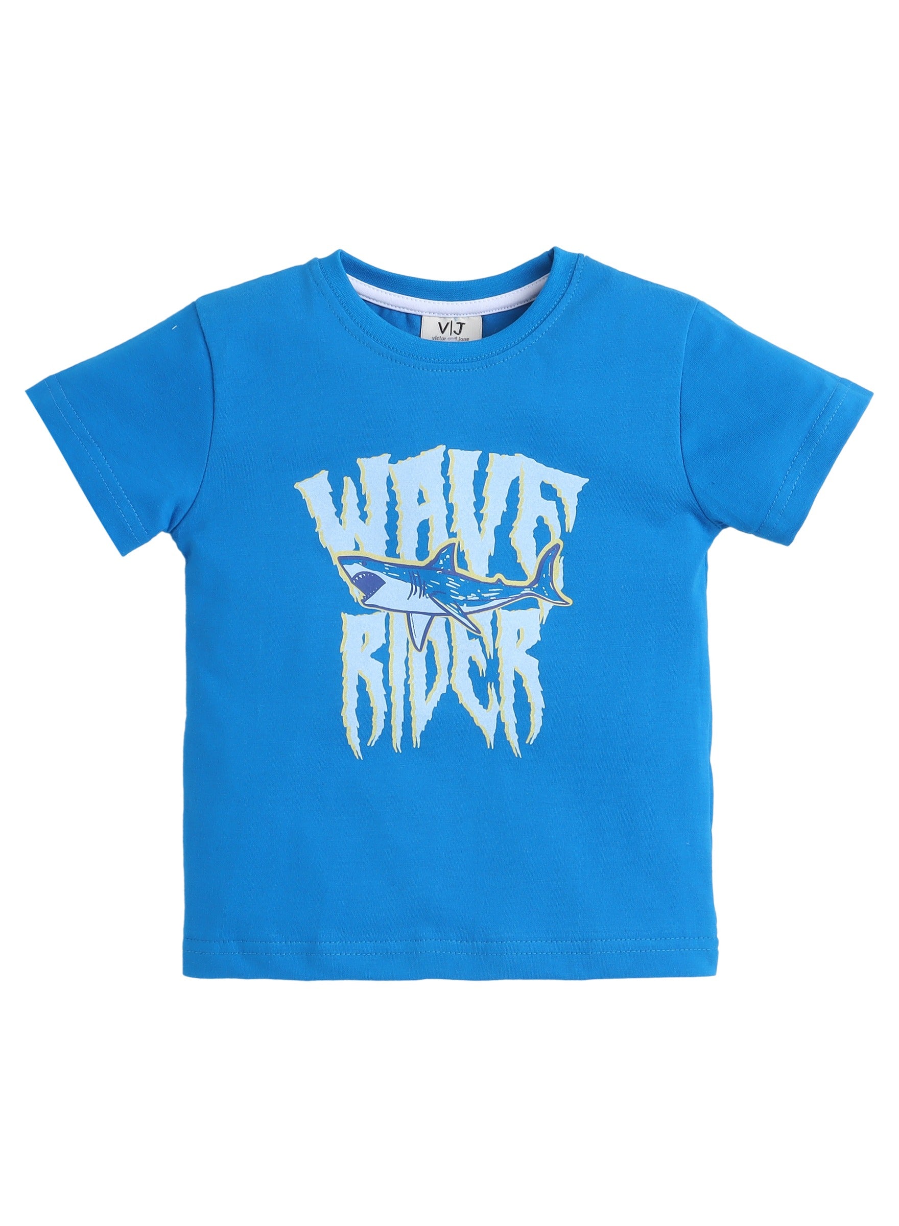Victor And Jane - Printed T-Shirt And All-Over Printed Shorts Pyjama Set