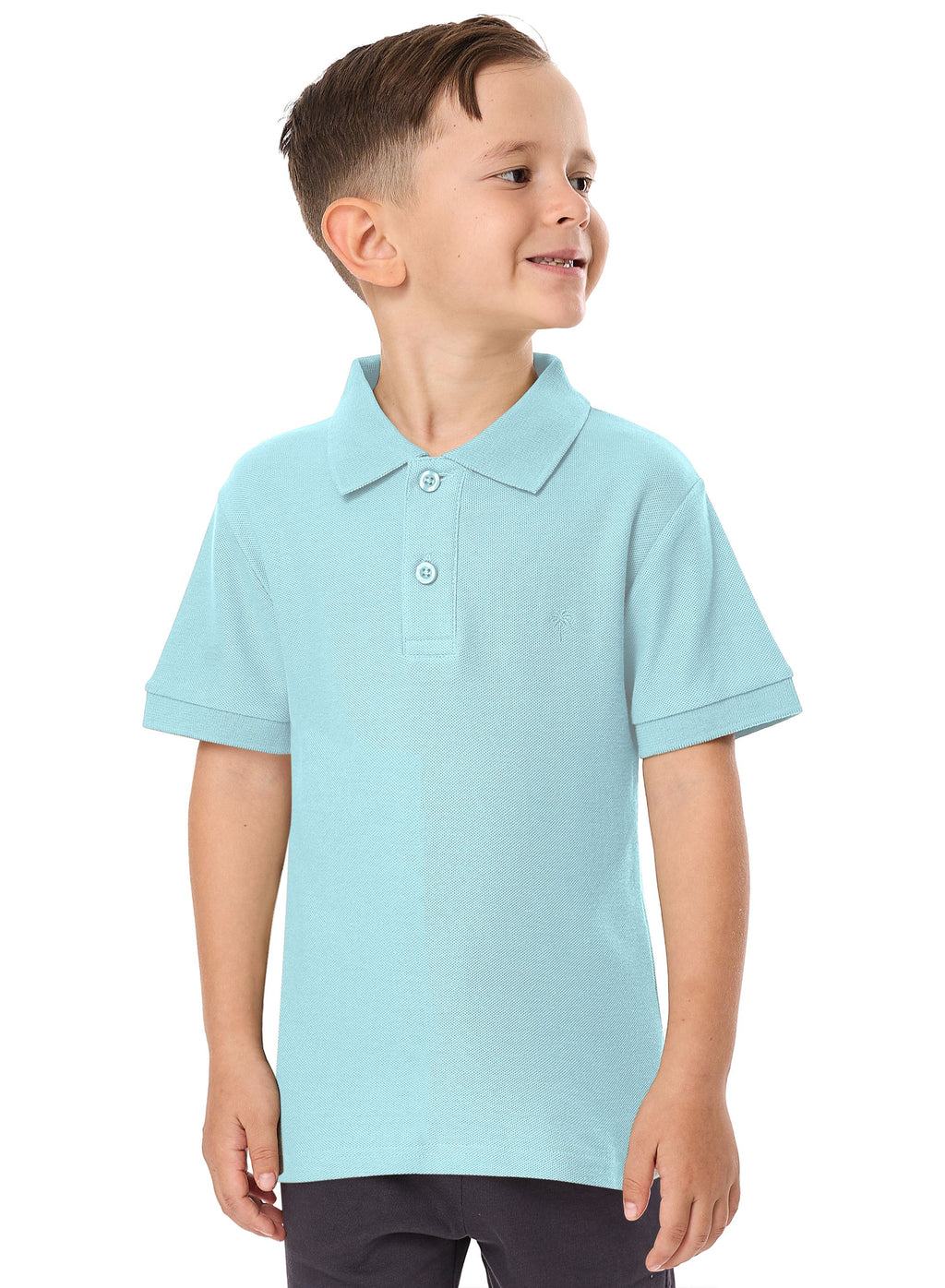 Junior Boys Classic Polo T-Shirt -Light  Blue