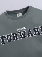 Boys' Olive Green Œforward” Graphic Sweatshirt