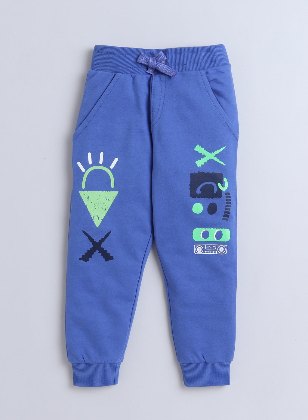Boys' 3-Piece Set - Hoody Jacket With Blue Jogger Sets - Blue