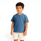 Junior Boys Textured Cotton T-Shirt