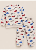 Boys 2-Piece All-Over Print Sweatshirt & Jogger Pants Set
