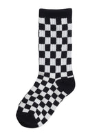 3 Pairs Checkered Crew Length Socks