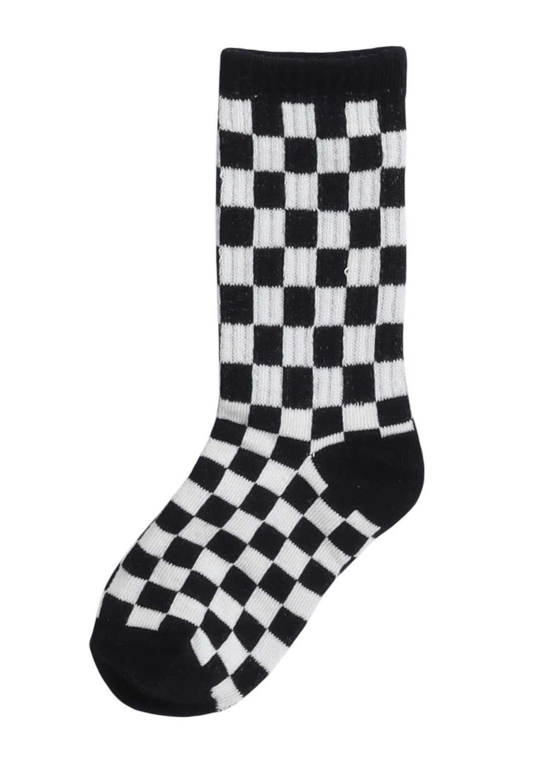 3 Pairs Checkered Crew Length Socks