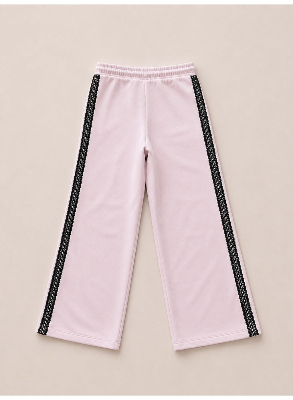 Girls Full Zip Sweatshirt and Wide Leg Pants Set