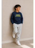 Boys’ Slogan Print Pullover