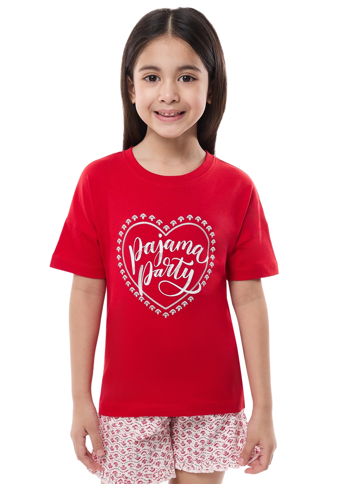 Victor and Jane Girls' PJ Set – Soft Shorts and Top Sleepwear Set 2-3YRS