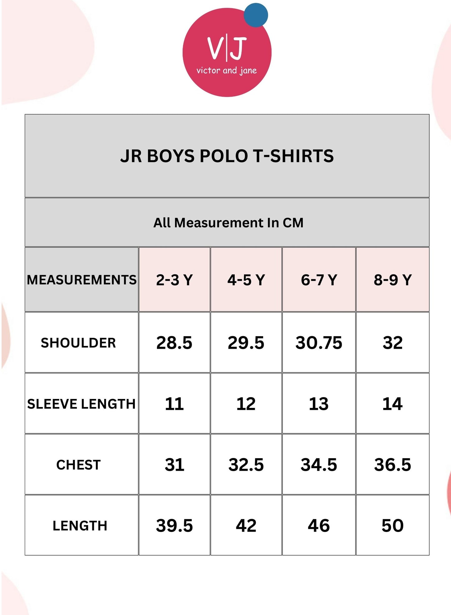 Victor & Jane Junior Boys' Polo T-Shirt – Light Blue