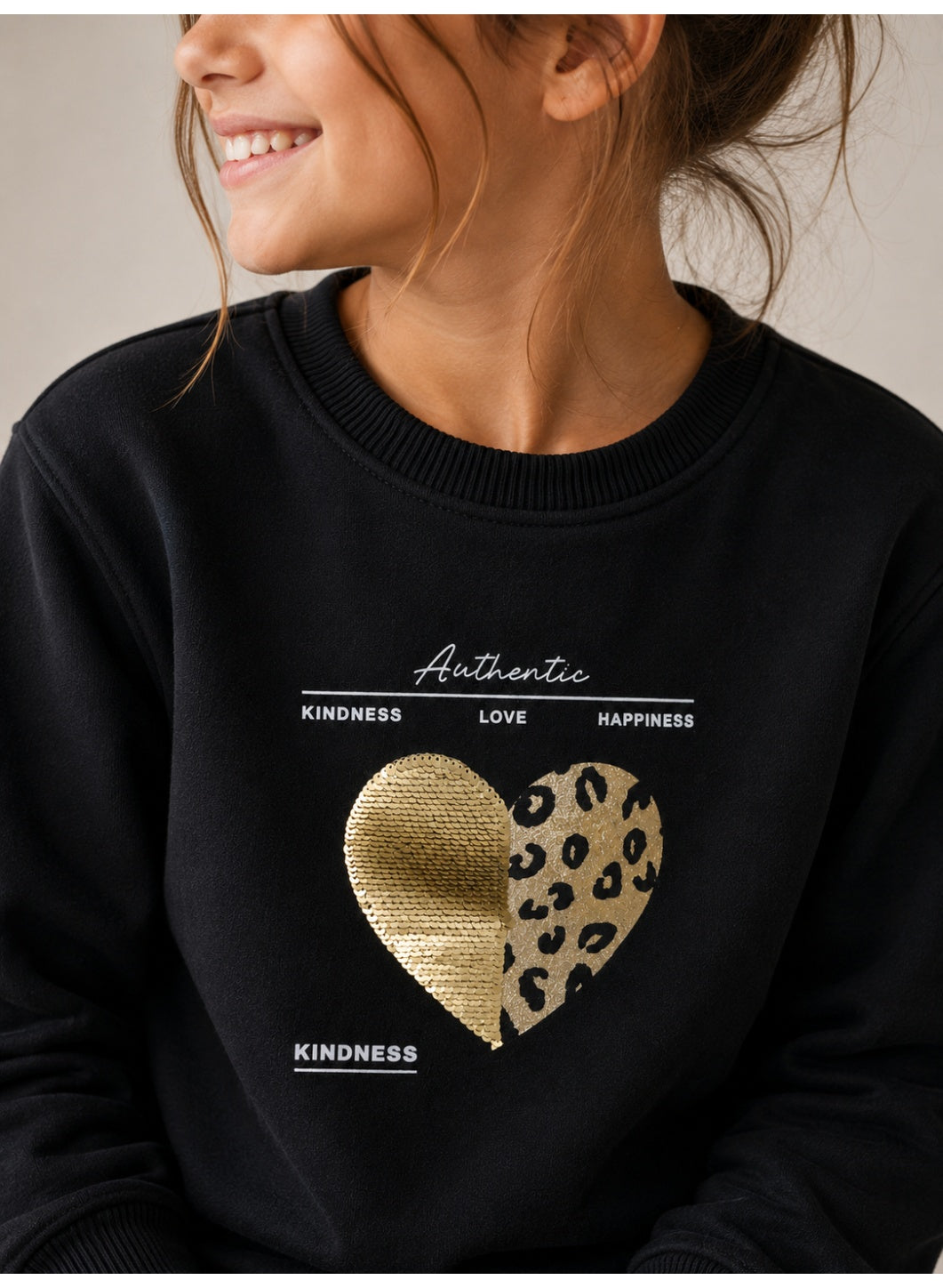 Girls Good Vibes Graphic Pullover